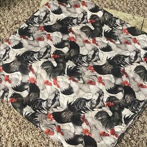 Beautiful scarf/shawl with different kind of roosters